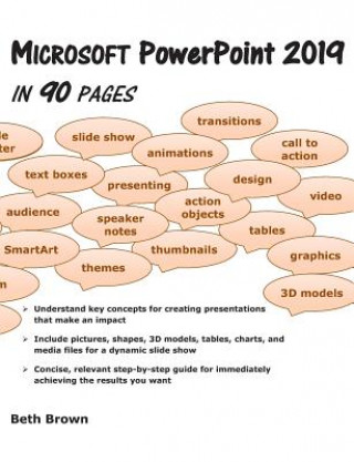 Kniha Microsoft PowerPoint 2019 In 90 Pages Beth Brown
