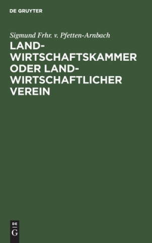 Kniha Landwirtschaftskammer Oder Landwirtschaftlicher Verein 