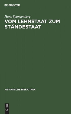 Kniha Vom Lehnstaat Zum Standestaat 