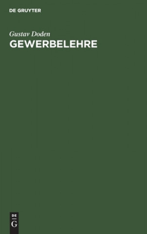Knjiga Gewerbelehre Gustav Doden