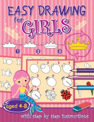 Livre Easy drawing for girls: aged 4-8 4 Busy Hands