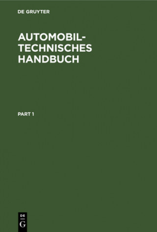 Carte Automobiltechnisches Handbuch Richard Bussien