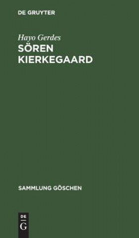 Kniha Soeren Kierkegaard Hayo Gerdes