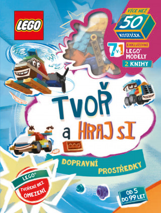 Βιβλίο LEGO Iconic Tvoř a hraj si Dopravní prostředky collegium