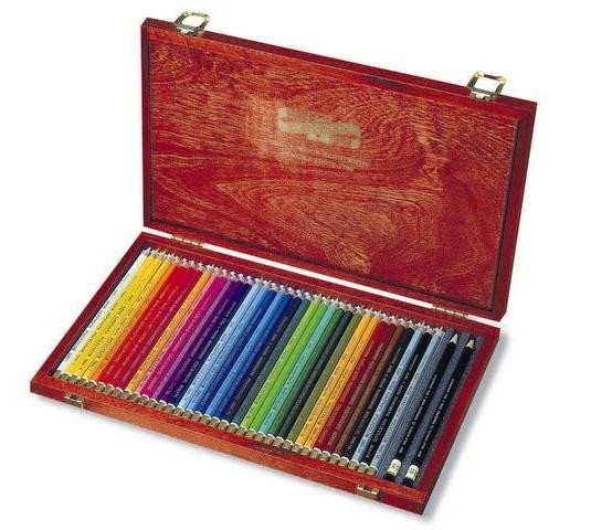 Papírszerek Koh-i-noor pastelky umělecké POLYCOLOR kreslířská sada 36 ks v dřevěné krabičce 