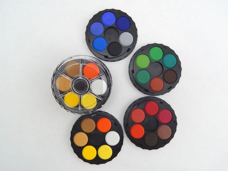 Papírenské zboží Koh-i-noor vodové barvy/vodovky kulaté 24 barev 