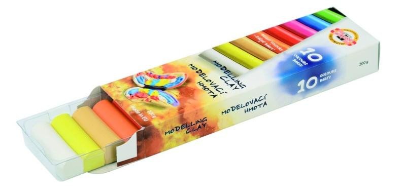 Papírenské zboží Koh-i-noor modelovací hmota/plastelína 10 barev 