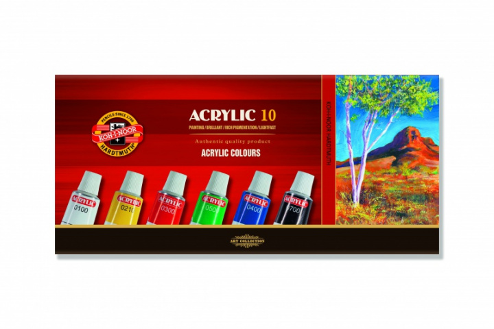 Articole de papetărie Koh-i-noor souprava akrylovych barev 10 x 16 ml 