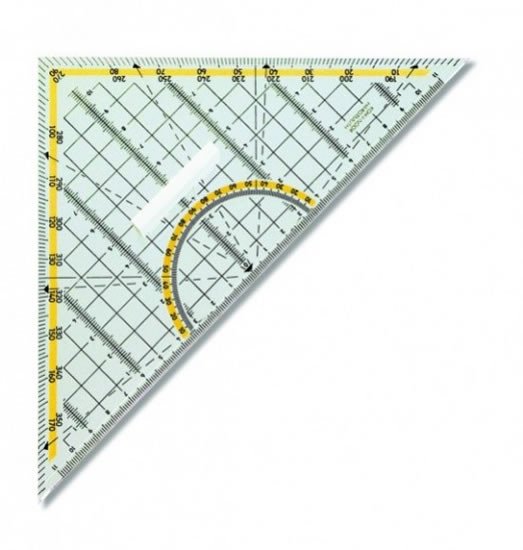 Papírszerek Koh-i-noor trojúhelník s držákem transparentní 