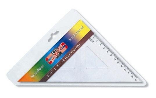 Artykuły papiernicze Koh-i-noor trojúhelník s kolmicí transparentní nelámavý 