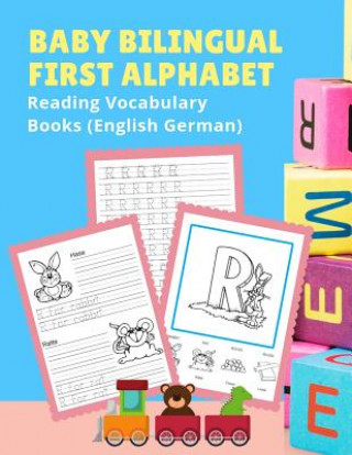 Kniha Baby Bilingual First Alphabet Reading Vocabulary Books (English German): 100+ Learning ABC frequency visual dictionary flash card games Englisch Deuts Language Readiness