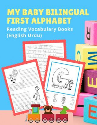 Kniha My Baby Bilingual First Alphabet Reading Vocabulary Books (English Urdu): 100+ Learning ABC frequency visual dictionary flash cards childrens games la Language Readiness