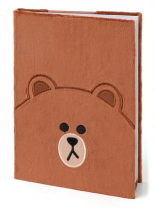 Книга Line Friends Plush Notebook (Brown) 