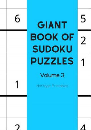 Knjiga Giant Book of Sudoku Puzzles Volume 3 Heritage Printables