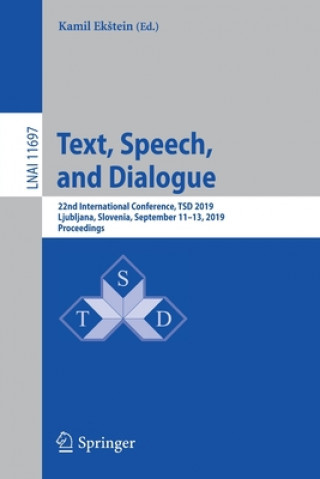 Kniha Text, Speech, and Dialogue Kamil Ekstein