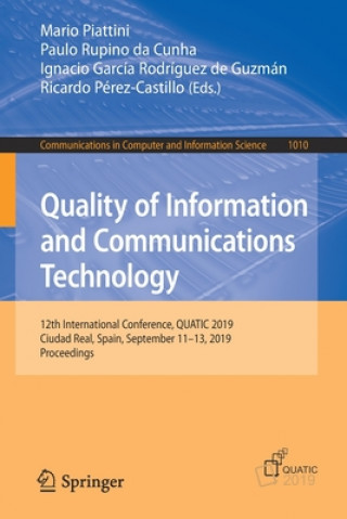 Kniha Quality of Information and Communications Technology Mario Piattini