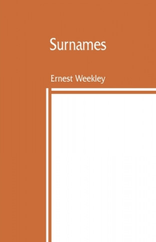 Book Surnames Ernest Weekley