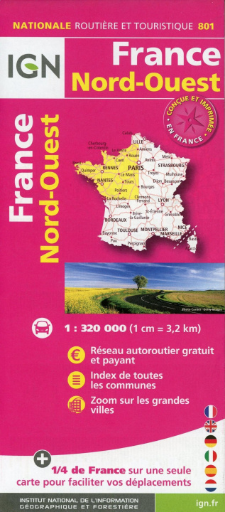 Nyomtatványok France Nord-Ouest 1:320 000 