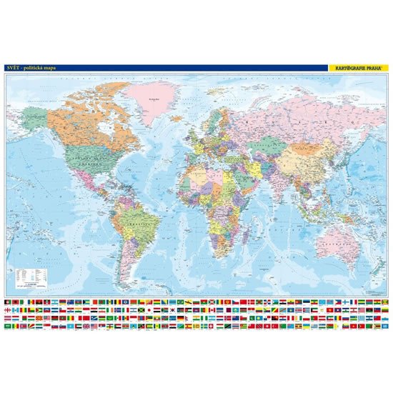 Carte Svět - nástěnná politická mapa 1:22 000 000 