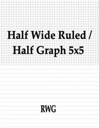 Carte Half Wide Ruled / Half Graph 5x5 