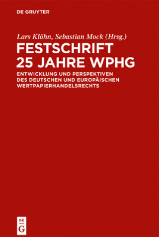 Книга Festschrift 25 Jahre WpHG Sebastian Mock