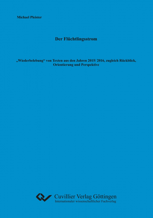 Knjiga Der Flüchtlingsstrom 