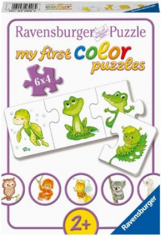 Joc / Jucărie Ravensburger Kinderpuzzle - 03006 Meine liebsten Tierkinder - my first color puzzle mit 6x4 Teilen - Puzzle für Kinder ab 2 Jahren 