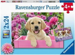Joc / Jucărie Ravensburger Kinderpuzzle - 05029 Freunde mit Fell - Puzzle für Kinder ab 4 Jahren, mit 2x24 Teilen 