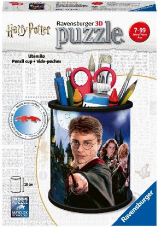 Hra/Hračka Ravensburger 3D Puzzle 11154 - Utensilo Harry Potter - 54 Teile - Stiftehalter für Harry Potter Fans ab 6 Jahren, Schreibtisch-Organizer für Kinder 