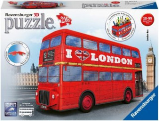 Játék Ravensburger 3D Puzzle London Bus 12534 - 216 Teile - Das berühmte Fahrzeug Londons als 3D Puzzle für Erwachsene und Kinder ab 8 Jahren 