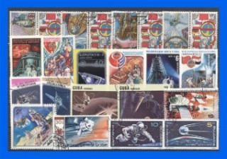 Hra/Hračka 50 verschiedene Briefmarken Weltraum 