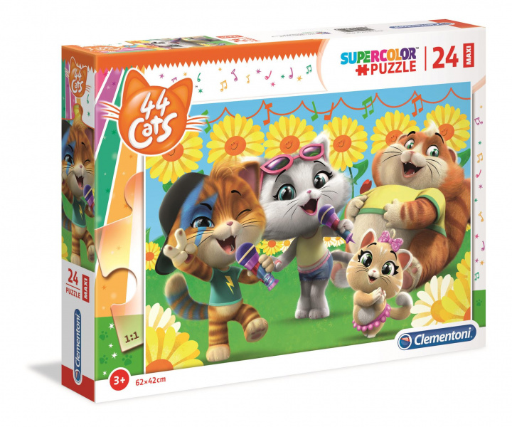 Hra/Hračka Puzzle Supercolor 24 Maxi Koty 