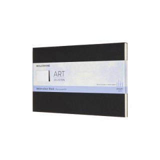 Kniha Moleskine Wasserfarbblock Large, A5, 200G-Aquarellpapier, Soft Cover, Schwarz 