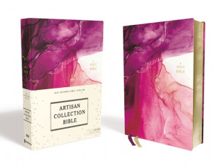Könyv NIV, Artisan Collection Bible, Cloth over Board, Pink, Art Gilded Edges, Red Letter, Comfort Print 