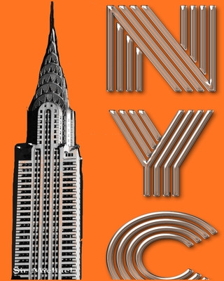 Kniha New York City Chrysler Building $ir Michael designer creative drawing journal Sir Michael