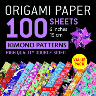 Calendar / Agendă Origami Paper 100 sheets Kimono Patterns 6" (15 cm) 
