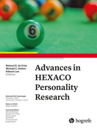 Kniha Advances in HEXACO Personality Research Reinout E. De Vries