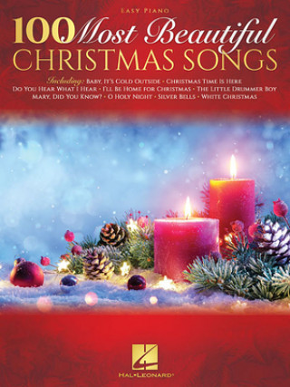 Book 100 Most Beautiful Christmas Songs Easy Piano Songbook 
