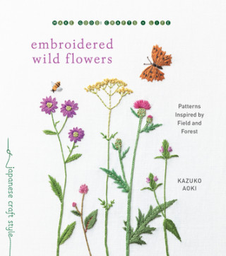 Book Embroidered Wild Flowers Kazuko Aoki