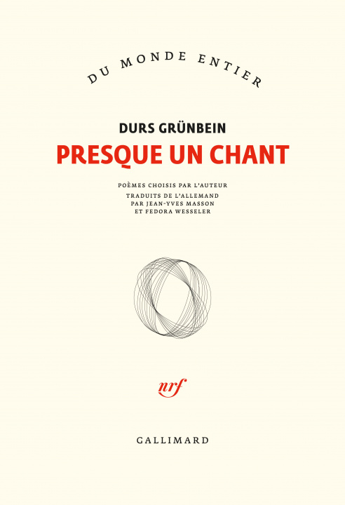 Book Presque un chant Durs Grünbein