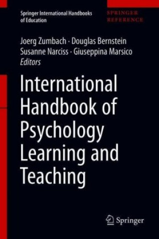 Kniha International Handbook of Psychology Learning and Teaching, 2 Teile Joerg Zumbach