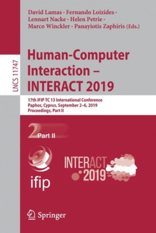 Kniha Human-Computer Interaction - INTERACT 2019 David Lamas