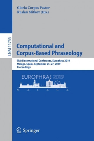 Kniha Computational and Corpus-Based Phraseology Gloria Corpas Pastor