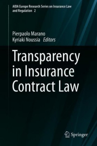 Kniha Transparency in Insurance Contract Law Pierpaolo Marano