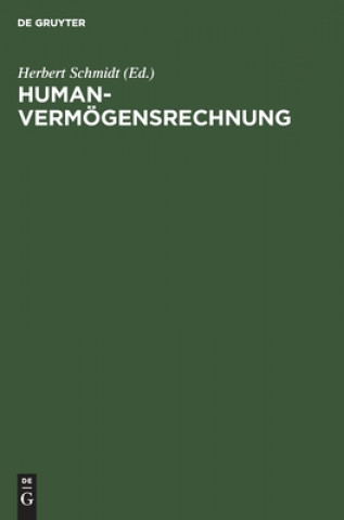 Kniha Humanvermoegensrechnung Herbert Schmidt
