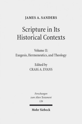 Carte Scripture in Its Historical Contexts James A. Sanders