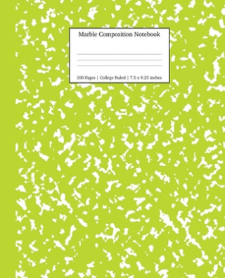 Livre Marble Composition Notebook College Ruled 