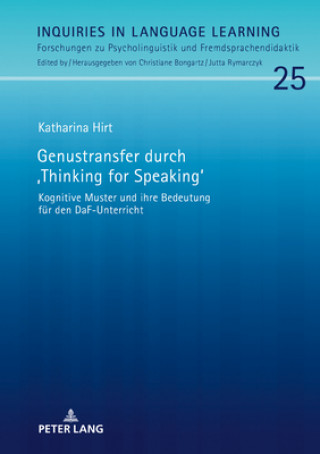 Kniha Genustransfer Durch "Thinking for Speaking" Katharina Hirt