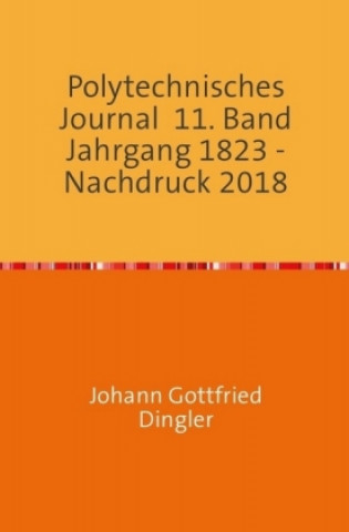 Knjiga Polytechnisches Journal Johann-Gottfried Dingler