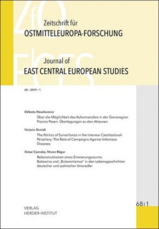 Buch Zeitschrift für Ostmitteleuropa-Forschung 68/1 ZfO - Journal of East Central European Studies JECES 68/1 Hans-Jürgen Bömelburg